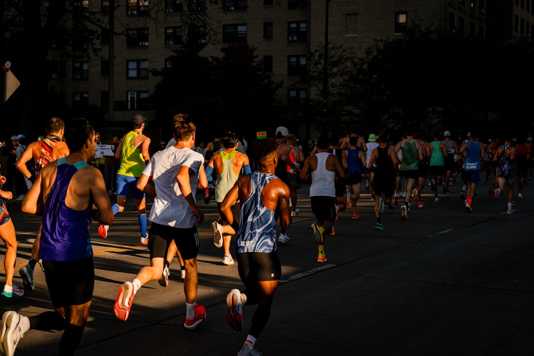 Runners at the start of a major Sydney fun run