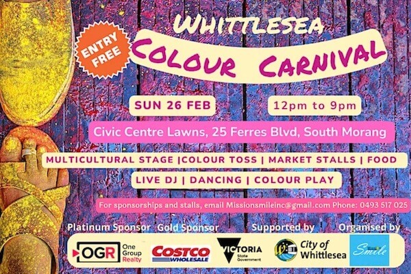 Whittlesea Colour Carnival - Northern Holi 2023